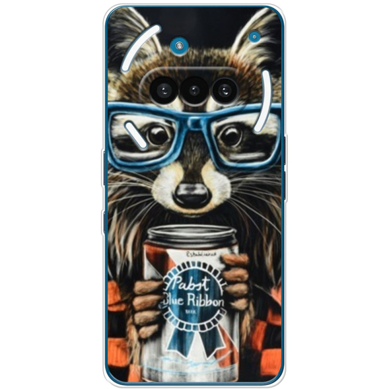 Чохол BoxFace Nothing Phone (3a) Енот с банкой