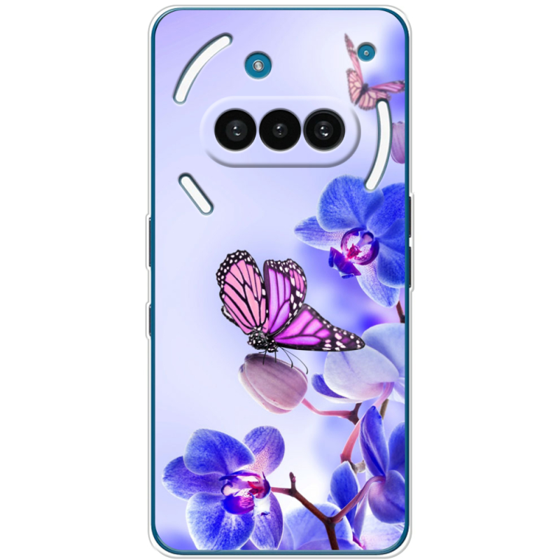 Чохол BoxFace Nothing Phone (3a) Orchids and Butterflies