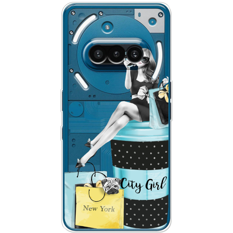 Прозорий чохол BoxFace Nothing Phone (3a) City Girl