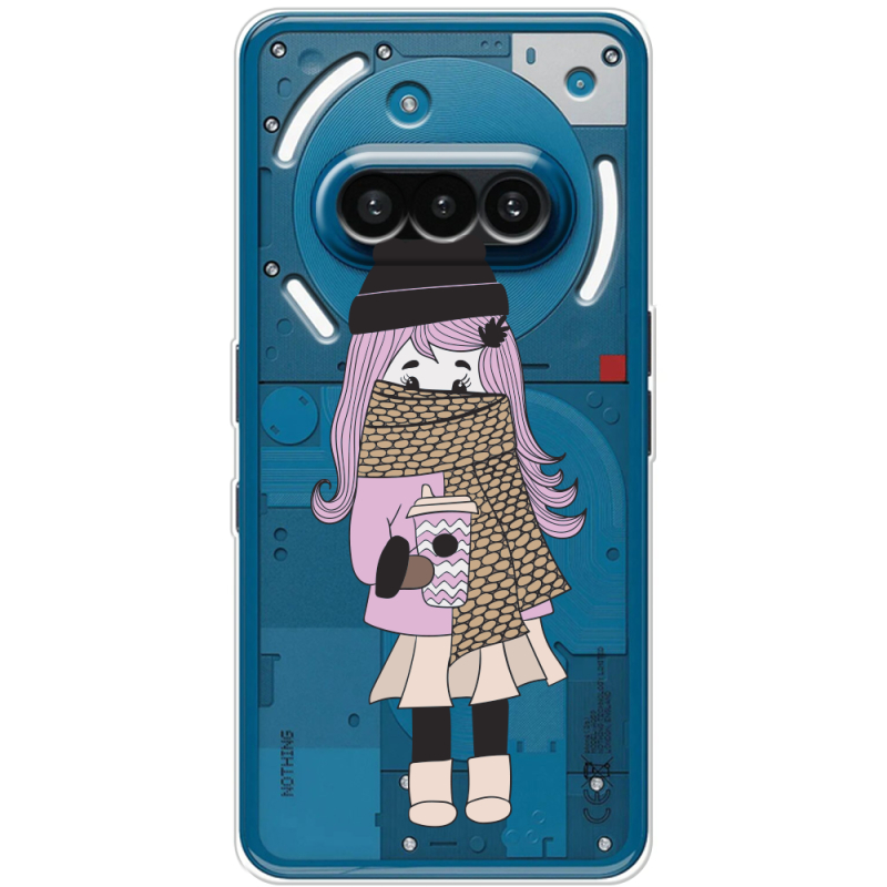 Прозорий чохол BoxFace Nothing Phone (3a) Winter Morning Girl