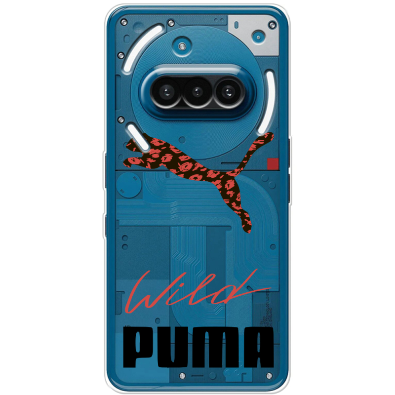 Прозорий чохол BoxFace Nothing Phone (3a) Wild Cat