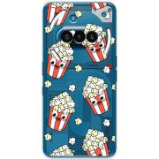 Прозорий чохол BoxFace Nothing Phone (3a) с 3D-глазками Popcorn