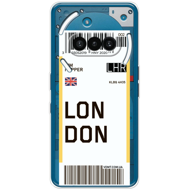 Прозорий чохол BoxFace Nothing Phone (3a) Ticket London