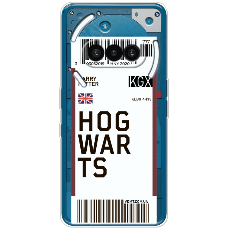 Прозорий чохол BoxFace Nothing Phone (3a) Ticket Hogwarts