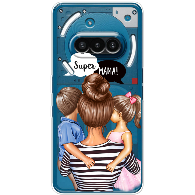 Прозорий чохол BoxFace Nothing Phone (3a) Super Mama