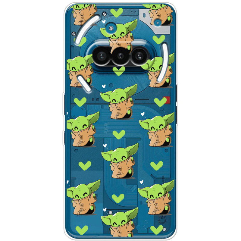 Прозорий чохол BoxFace Nothing Phone (3a) Pattern Baby Yoda