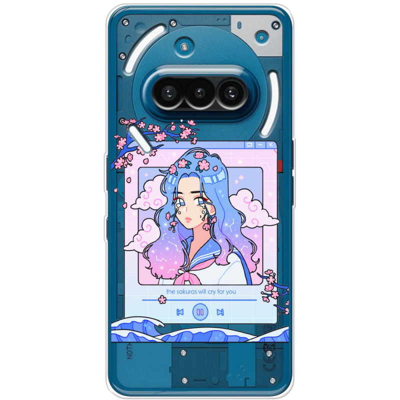 Прозорий чохол BoxFace Nothing Phone (3a) The Sakuras Will Cry For You