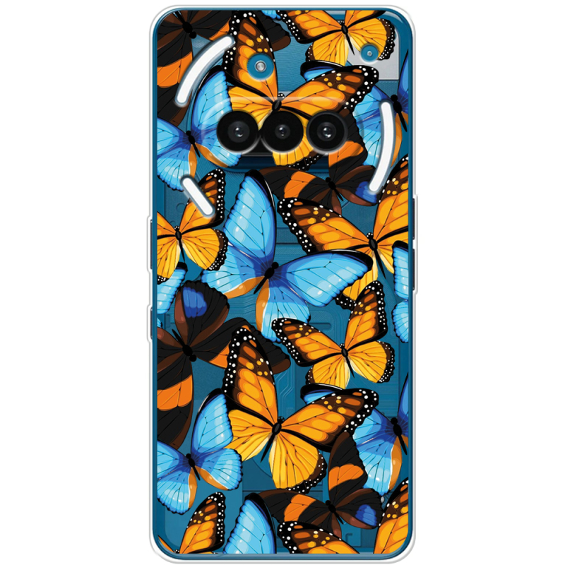 Прозорий чохол BoxFace Nothing Phone (3a) Butterfly Morpho