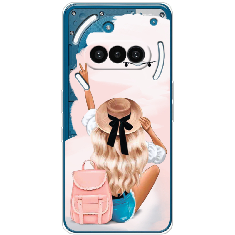Прозорий чохол BoxFace Nothing Phone (3a) Travel Girl