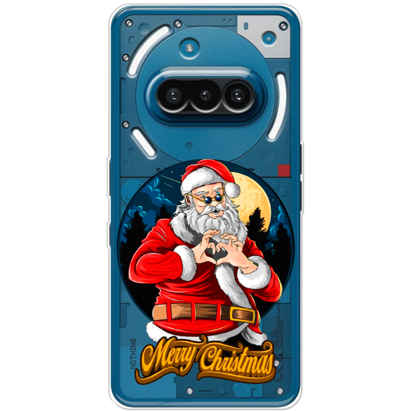 Прозорий чохол BoxFace Nothing Phone (3a) Cool Santa