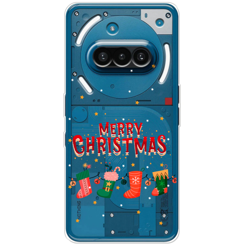 Прозорий чохол BoxFace Nothing Phone (3a) Merry Christmas