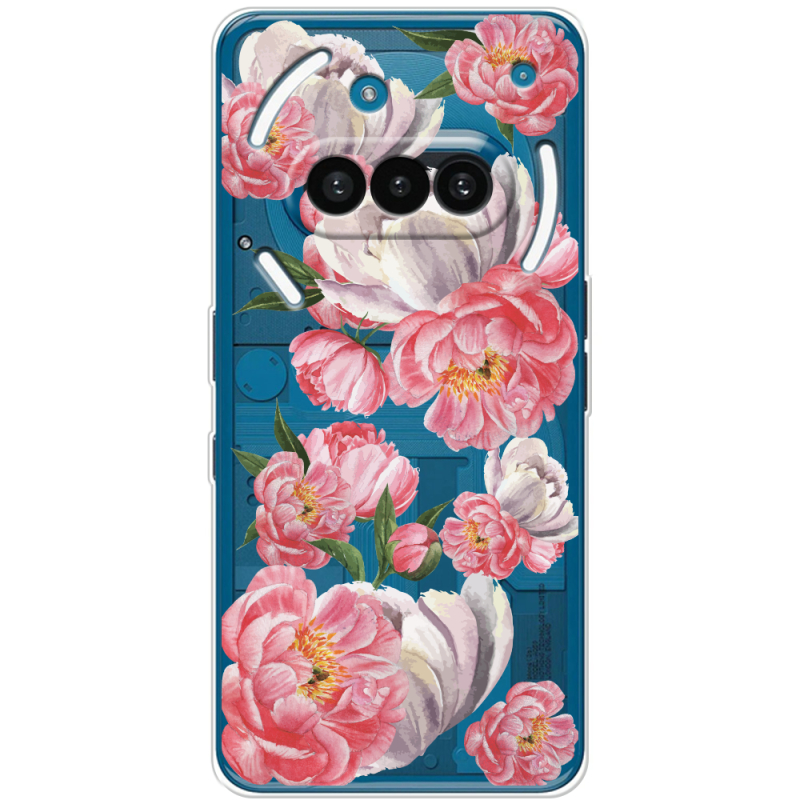 Прозорий чохол BoxFace Nothing Phone (3a) Peony Watercolor Style