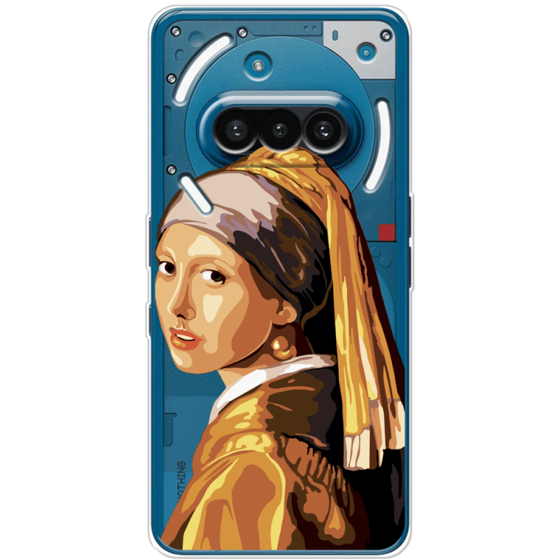 Прозорий чохол BoxFace Nothing Phone (3a) Девушка с жемчужной серёжкой