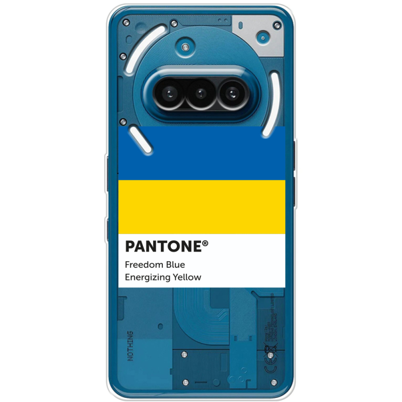Прозорий чохол BoxFace Nothing Phone (3a) Pantone вільний синій