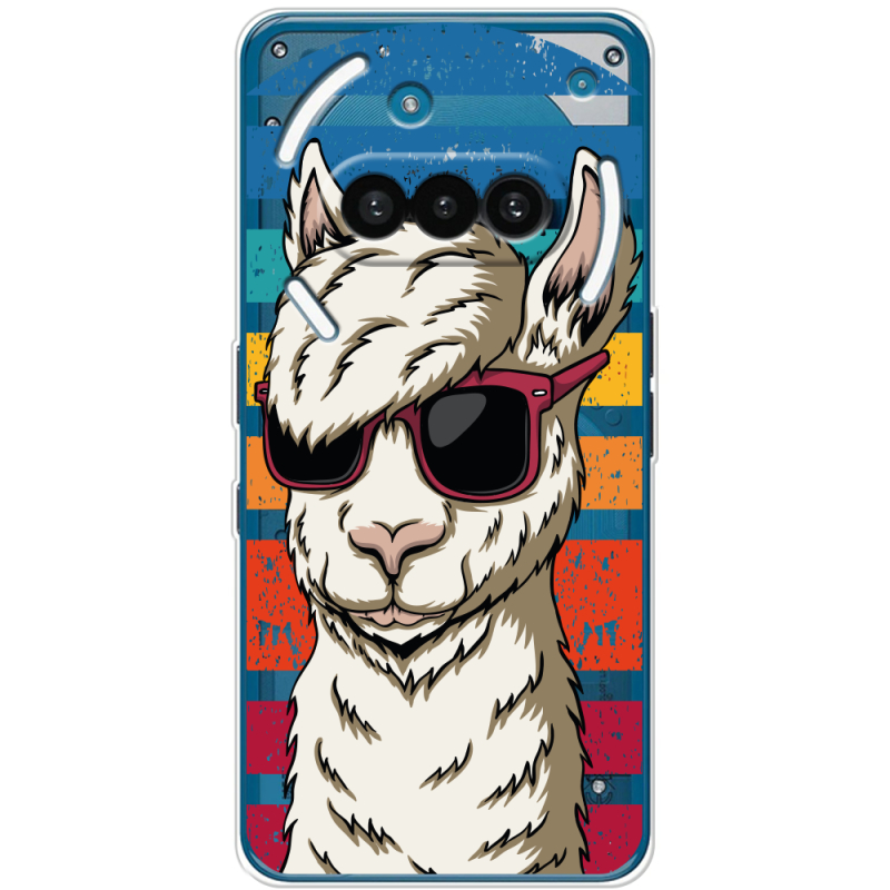 Прозорий чохол BoxFace Nothing Phone (3a) Стильна Лама