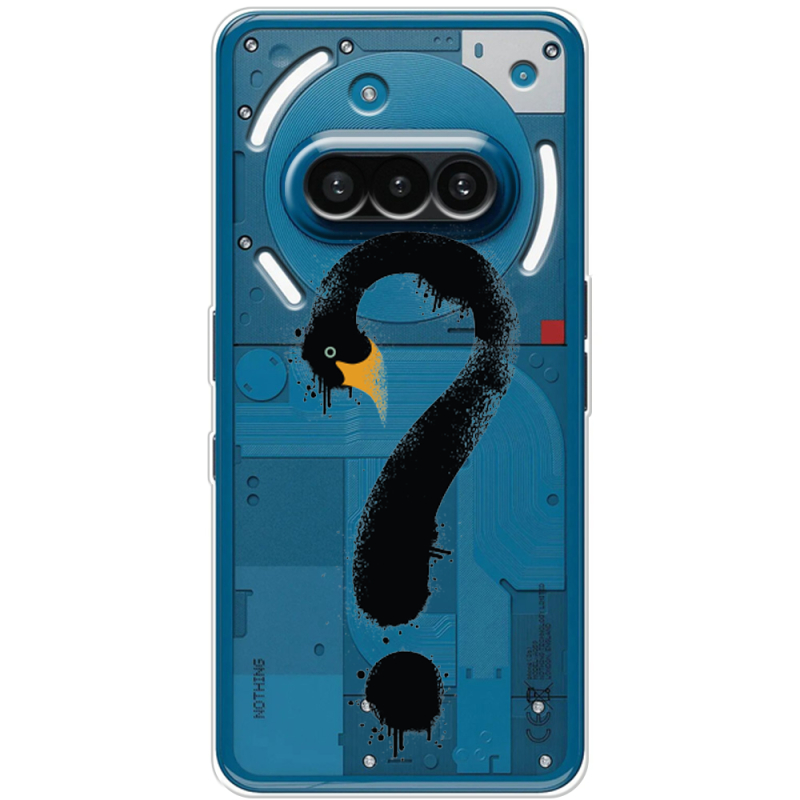 Прозорий чохол BoxFace Nothing Phone (3a) Swan question