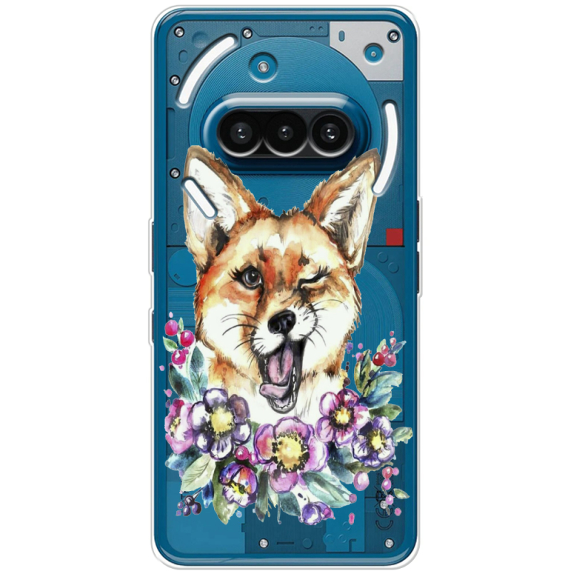 Прозорий чохол BoxFace Nothing Phone (3a) Winking Fox
