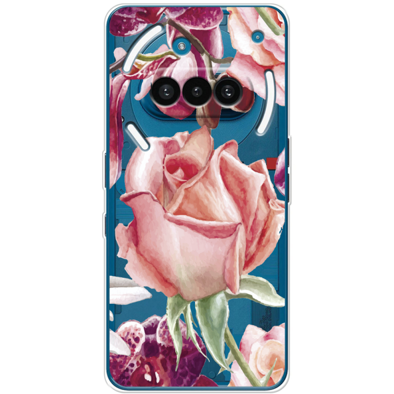 Прозорий чохол BoxFace Nothing Phone (3a) Rose
