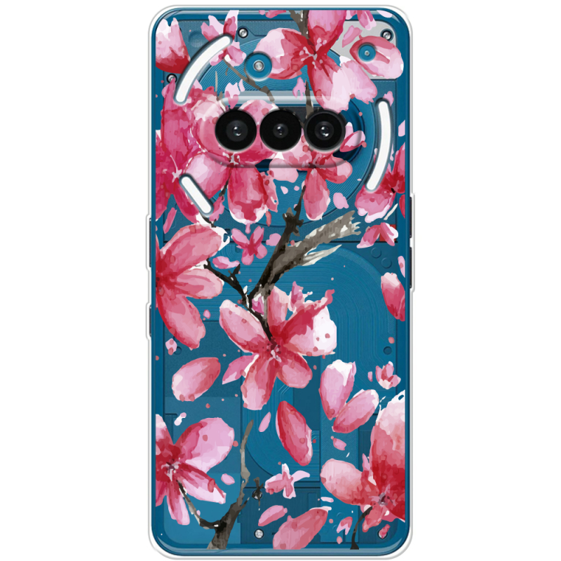 Прозорий чохол BoxFace Nothing Phone (3a) Pink Magnolia