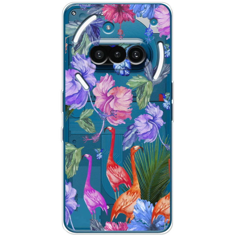 Прозорий чохол BoxFace Nothing Phone (3a) Flamingo