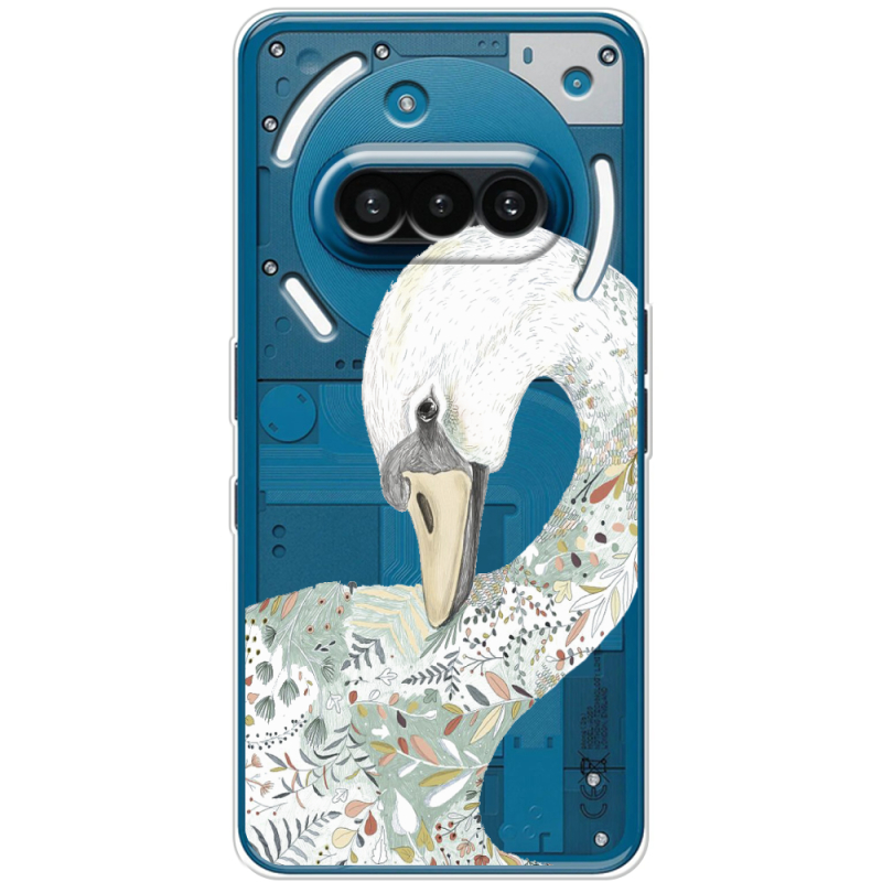 Прозорий чохол BoxFace Nothing Phone (3a) Swan