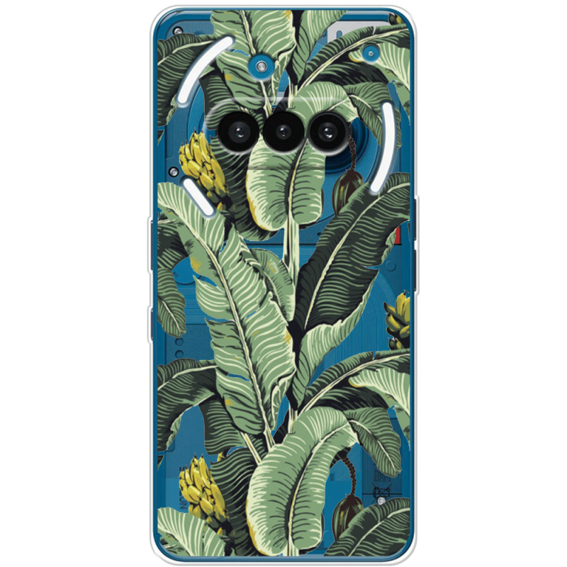 Прозорий чохол BoxFace Nothing Phone (3a) Banana Leaves