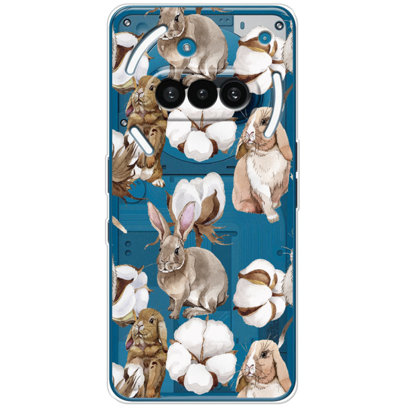 Прозорий чохол BoxFace Nothing Phone (3a) Cotton and Rabbits