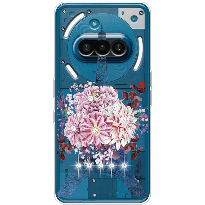 Чохол зі стразами Nothing Phone (3a) Eiffel Tower