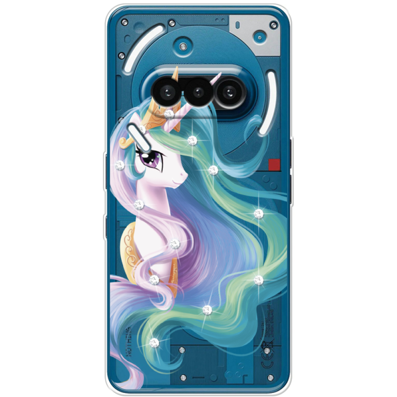 Чохол зі стразами Nothing Phone (3a) Unicorn Queen