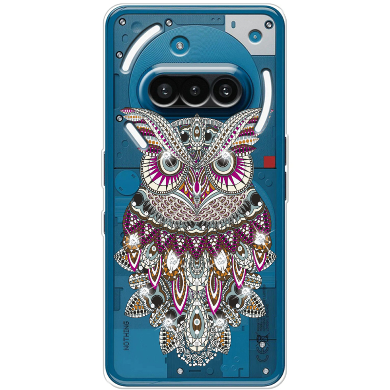 Чохол зі стразами Nothing Phone (3a) Owl