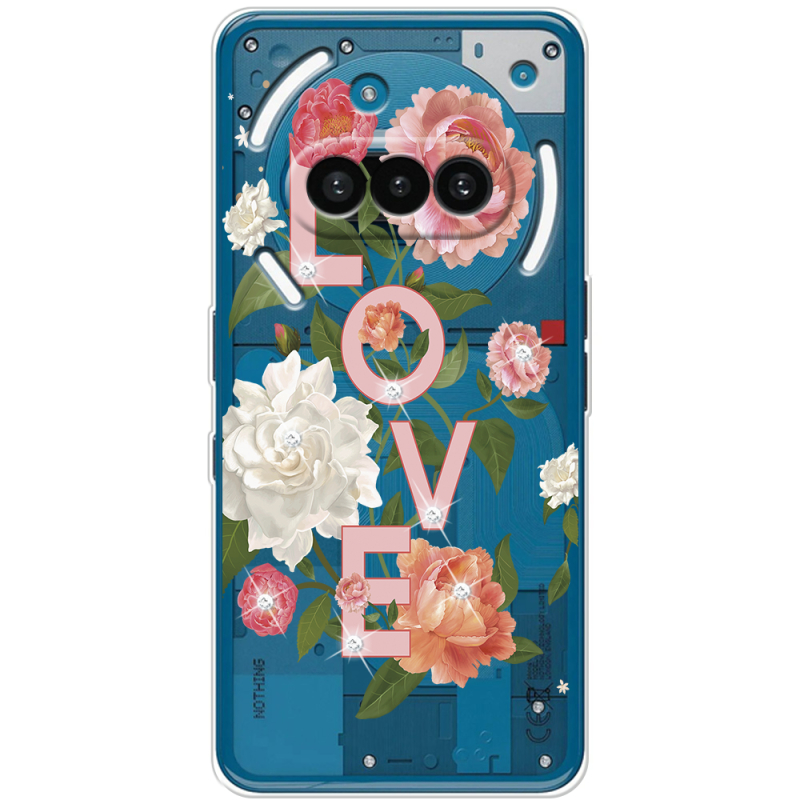 Чохол зі стразами Nothing Phone (3a) Love