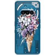 Чохол зі стразами Nothing Phone (3a) Ice Cream Flowers