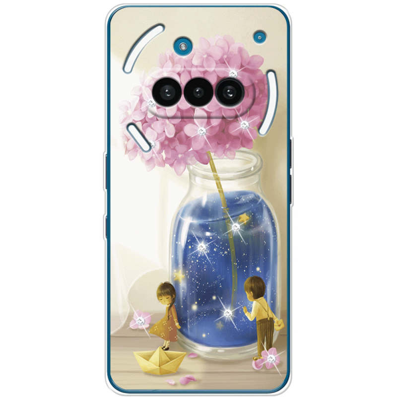 Чохол зі стразами Nothing Phone (3a) Little Boy and Girl