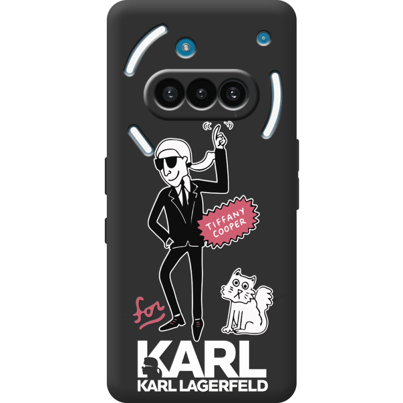 Чорний чохол BoxFace Nothing Phone (3a) For Karl