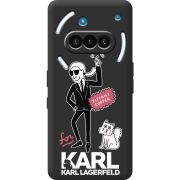 Чорний чохол BoxFace Nothing Phone (3a) For Karl