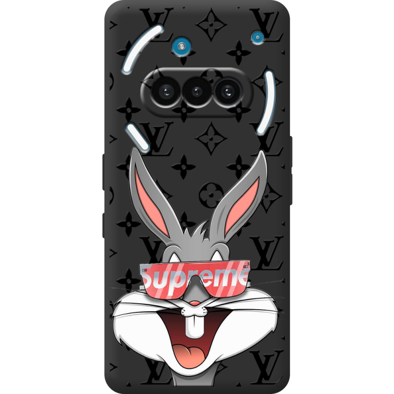 Чорний чохол BoxFace Nothing Phone (3a) looney bunny