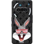 Чорний чохол BoxFace Nothing Phone (3a) looney bunny