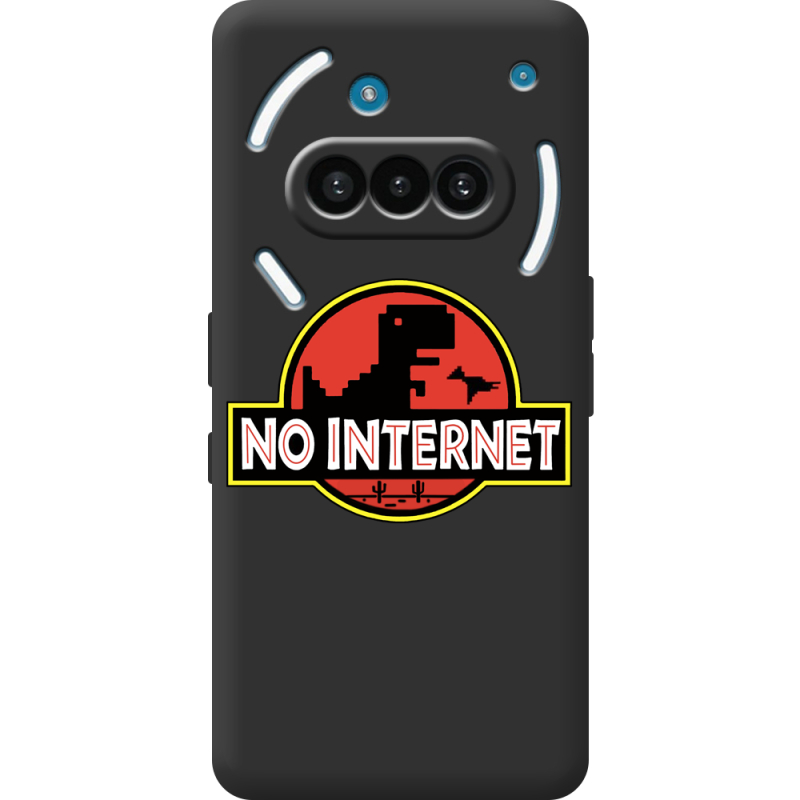 Чорний чохол BoxFace Nothing Phone (3a) No Internet