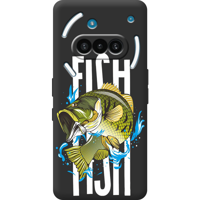 Чорний чохол BoxFace Nothing Phone (3a) Fish