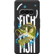 Чорний чохол BoxFace Nothing Phone (3a) Fish