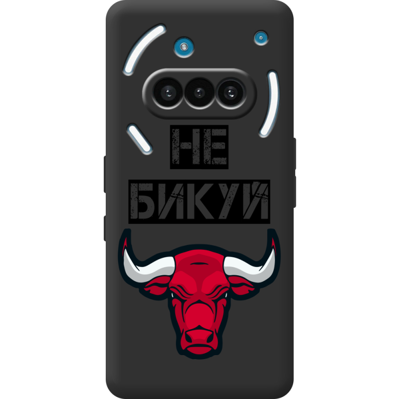 Чорний чохол BoxFace Nothing Phone (3a) Не Бикуй