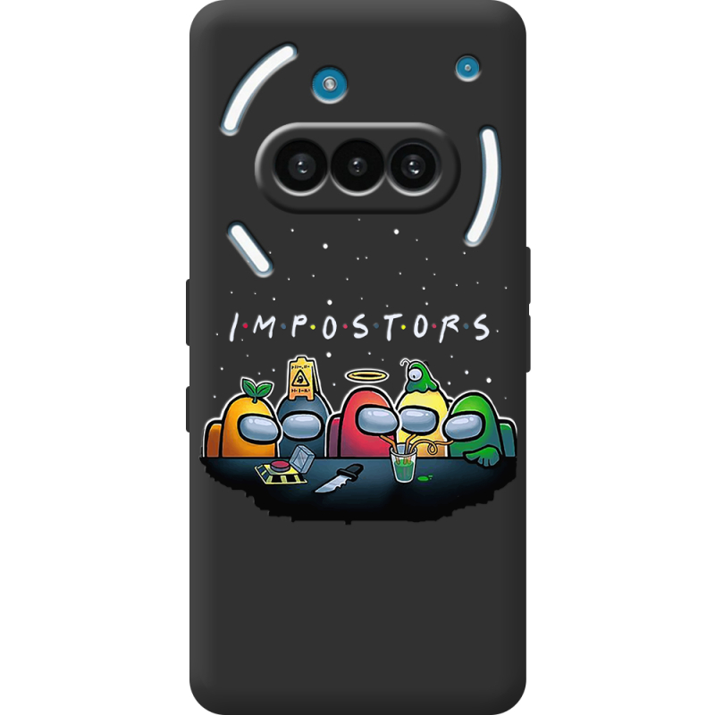 Чорний чохол BoxFace Nothing Phone (3a) Among Us Impostors