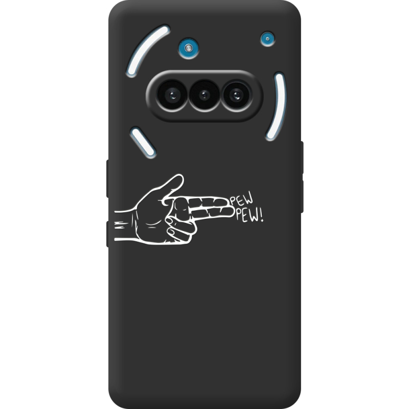 Чорний чохол BoxFace Nothing Phone (3a) Pew Pew