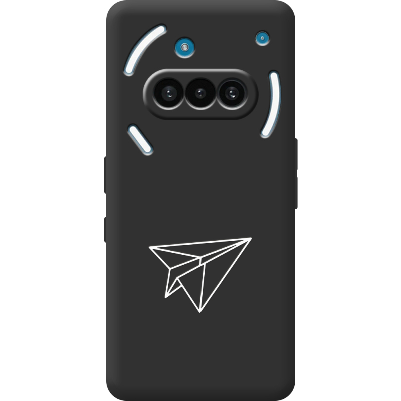 Чорний чохол BoxFace Nothing Phone (3a) Paper Plane