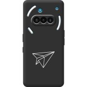 Чорний чохол BoxFace Nothing Phone (3a) Paper Plane