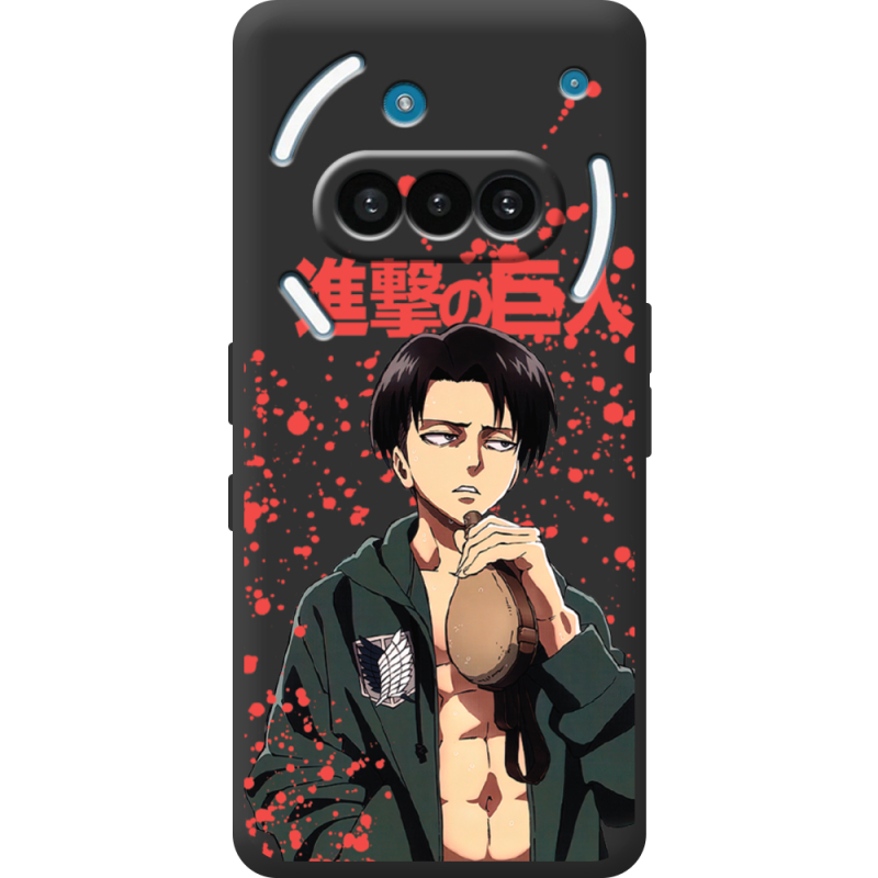 Чорний чохол BoxFace Nothing Phone (3a) Атака Титанов Леви