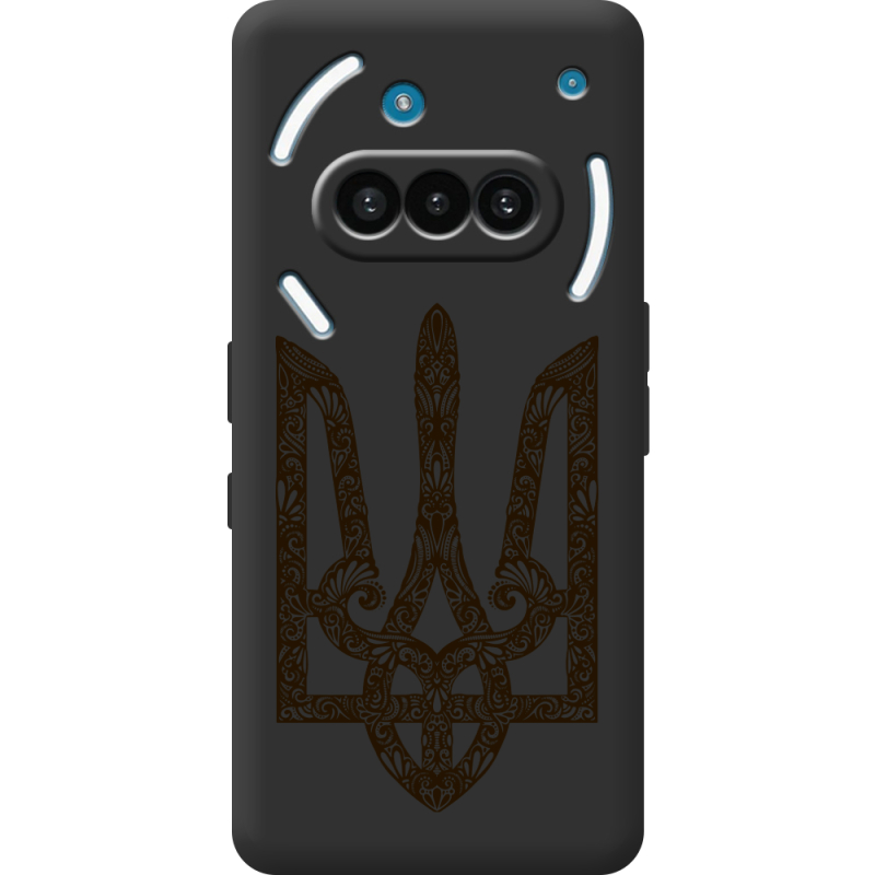Чорний чохол BoxFace Nothing Phone (3a) Ukrainian Trident