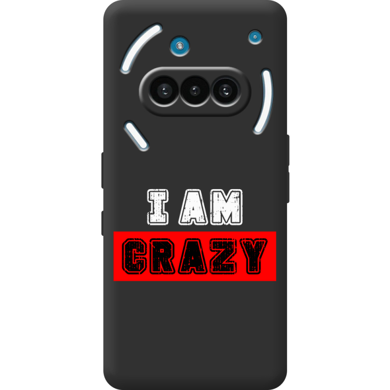 Чорний чохол BoxFace Nothing Phone (3a) I'm Crazy