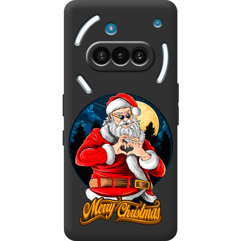 Чорний чохол BoxFace Nothing Phone (3a) Cool Santa