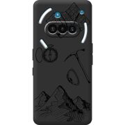 Чорний чохол BoxFace Nothing Phone (3a) Mountains